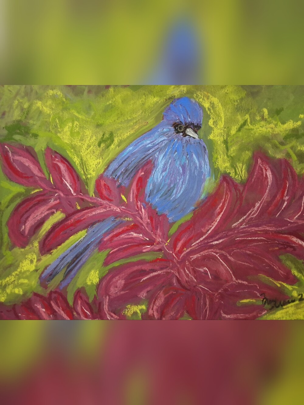 "She Sang The Blues" Original Unframed Artwork Created By BREA MARIE (ME)